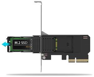 Removable M.2 NVMe SSD to PCIe 4.0 x4 Mobile Rack Adapter Card for PCIe Expansion Slot | ExpressSlot Core MB305M4P-B