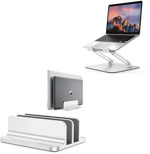 OMOTON Vertical Laptop Stand and Laptop Stand for Desk