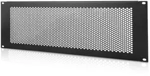 Intellinet 19" Vented 4U Blank Rack Mount Panel Spacer with Venting for 19in Server Rack Enclosure or Network Cabinet-3 Yr Warranty-716321