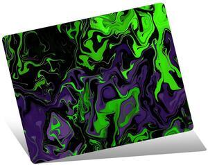 Devineresse Glass Mousepad for Gaming, Abstract Waves Hard Mouse Pad, Ultra-Smooth Surface for Enhanced Speed&Control, Durable&Easy to Clean, Includes Anti-Wear&Cleaning Accessories, 35cm*26cm