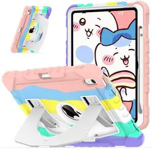 OKP Kids Case for iPad 11 inch (A16) 2025/10.9'' (10th Generation) 2022, Shockproof Rugged 11th/10 th Gen iPad Protective Cover with Built-in Kickstand, Pencil Holder for Girls Boys, Camouflage+White