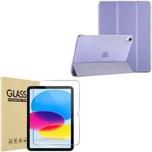 ProCase for iPad 10th Gen 2022 10.9 Inch Case Bundle with 1 Pack iPad 10.9 10th Gen 2022 Screen Protector