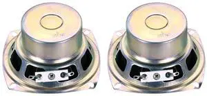 uxcell 4 Pcs 10W 8 Ohm Small Speakers Metal Shell Square Internal Micro Anti-Magnet Speaker for Mini Speakers DVD EVD Multimedia Mobile Portable Advertising Machine