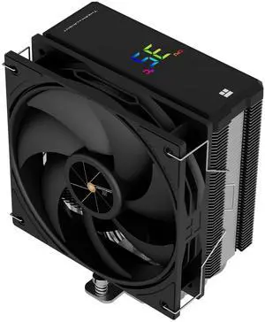 Thermalright Assassin X 120R Digital Black CPU Cooler Air with 4X6mm HeatPipes, Digital Screen Top Cover,PWM Fan Heatsink CPU Cooler,151mm High, for AM5 and Intel lga1700/1851/1150/1151/1200