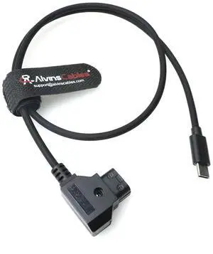 Alvin's Cables Dtap to USB-C Power Cable for DJI Focus Pro Motor, 2ft Ultra Soft D-tap to Type-C Enhanced Power for Tilta Nucleus Nano II Wireless Lens Control Motor