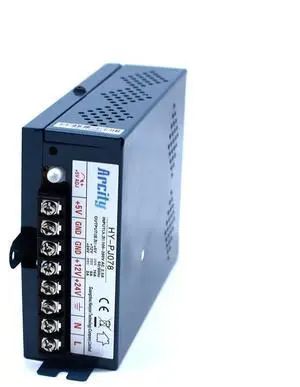Arcity 5V 12V 24V Output Switching Power Supply Unit Adjustable for Video Multi Games Machine Console Cocktail CCTV Computer DIY Vertical New(5V/16A 12V/6A 24V/2A)