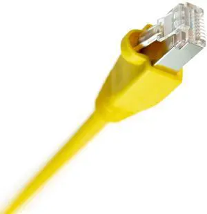 NTW Cat6 Ethernet Cable Shielded 100 FT Yellow Plated RJ45 Connector Internet LAN Wire Cable Cord for Modem Router PC Mac Laptop PS2 PS3 PS4 Xbox 360 Patch Panel Faster Than Cat5 Cat5e (345-S6-100YL)