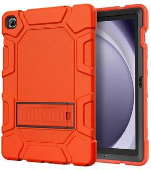 Azzsy Case for Samsung Galaxy Tab A9+/A9 Plus 11" 2024 Model (SM-X210/X216/X218), Heavy Duty Shockproof Rugged High Impact Protective Case, Orange