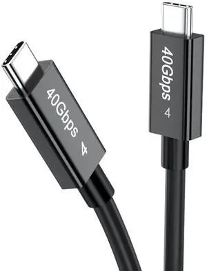 6.6FT Thunderbolt 4 Cable(Active),Support 40Gbps Data Transfer,8K Display,100W Charging USB C to USB C Cable for iPhone 15,Thunderbolt 3 cable,USB4/3,iPad Pro,MacBook,Docking Station[Intel Certified]