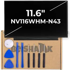 BEISHARK 11.6 NV116WHM-N43 - Matte LCD Screen Replacement fit for Dell Chromebook 11 3189 (NOT for Dell Latitude) - Laptop LED Display 1366x768 HD, Non-Touch, EDP 30 Pins with Toolkit