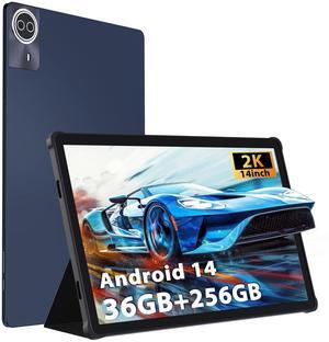 BEYODFU Tablet 2025 Upgraded Android 14, 14" Tablet 36GB+256GB+1TB Expand, 8 Core 2.0GHz, 2K 2240 * 1400 IPS Screen, 11580mAh, 8+13MP Dual Camera, 2.4G+5G WiFi BT5 Android (Blue)