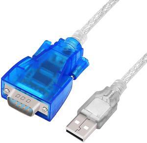 Buacoz USB to RS232 Serial Cable (16.4Feet) Connector DB9 RS232 Female Serial Port Industrial Adapter Supports Windows Series/Linux/MacOSX