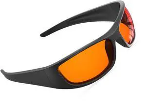 Bloomoak 99% Blue Light Blocking Glasses,Nighttime Sleep,Fully Wraparound Your Eyes with No Leaks for Side GLare/Dry Eyes