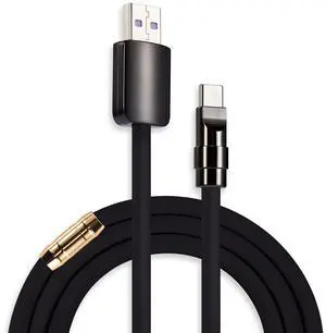 chubbycable Black Chubby - Special Black Samurai Edition Silicone USB C Cable Durable 240W Fast Charging Cable Phones Tablets Power Bank Charger Cord, USB A to Type C, 4.9FT