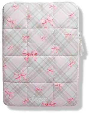 Sonix | Puffy Laptop Sleeve | 15-16 Inch, Quilted Pillow Puffer Laptop Carrying Case, Computer Sleeve | Clueless Pink