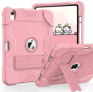 Cantis Case for iPad 11-inch (A16) 2025/ iPad 10th Generation 2022 (10.9 inch), Shockproof iPad Cover 10th Generation with Pencil Holder & Kickstand, Rose Gold