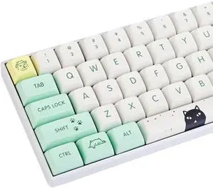 Weird Cat PBT Custom keycaps ,135 Keys Dye Sublimation XDA Key Cap Set for Cherry/Gateron MX switches 60 Percent / 64/61 Gaming Mechanical Keyboard