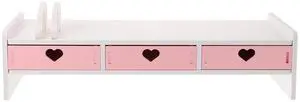 1pc Monitor Stand Monitor Table Computer Monitor Decoration Screen Enhancement Organizer Laptop Desk Stand Computer Stand for Desktop Monitor Riser with Organizer Conputer Pvc Pink