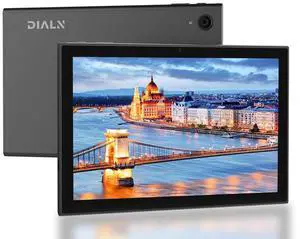 DIALN S10 Maxsip Edition Tablet (Unlocked) Compatible with AT&T, T-Mobile & Global GSM Networks 6.5" HD+ Display, 64GB Storage, Dual SIM Not Compatible with Verizon