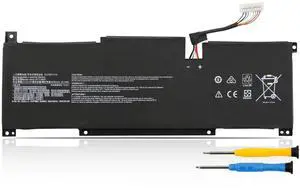 BTY-M491 Laptop Battery for MSI Modern 15 A10M A10M-028DE A10M-029 A10RAS A10RAS-076FR A10RB A10RB-041TW A10RD A11M A11SB A4M A4MW Summit B15 A11M Stealth 15M 11.4V 52.4Wh(White Connector 8 Wires)