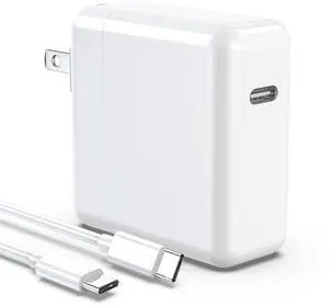 Mac Book Pro Charger - 96W USB C Charger Fast Charger Compatible with USB c Port MacBook pro & MacBook Air, ipad Pro, All USB C Device, Type C to Type C Cable Power Adapter Included 6.6 ft