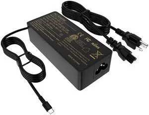 Ryaobwu100W USB C Laptop Charger Compatible with Lenovo ThinkPad, Chromebook, HP, Dell, Acer, Asus, MSI, LG, Samsung, Huawei, ROG and Other USB-C Devices Universal Type-C Power Adapter