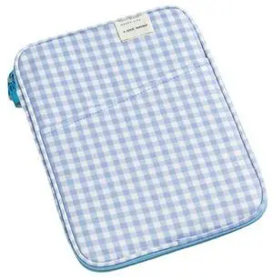 Donloise 11-13Inch Cute Puffy Laptop Sleeve Fairycore Carrying Laptop Bag Cover Kawaii Tablet Liner Pouch Cottagecore Office Accessories (13inch,Blue)