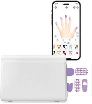 NAILPOP Nail Art Printer Machine - Digital Art Design Printer with 10 Nail Sticker Paper Sheets | Wireless, Automatic NailArt Machine | Limitless Designs & Easy Navigation (White)