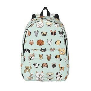 Duduho Cute Dogs Pattern Backpack 17.7 Inch Laptop Backpack Travel Hiking Daypack Multipurpose Bookbag For Men Women