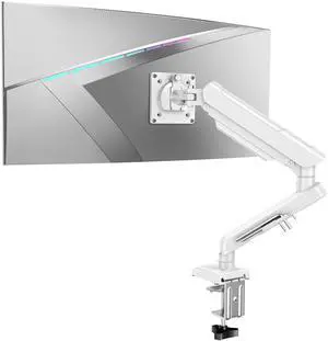 Single Monitor Mount Arm Fits up to 32 Inch, Monitor Desk Mount Holds 4.4-22lbs Computer Screen, Full Motion Gas Spring Desk Mount, VESA 75x75, 100x100, Freelift Pro