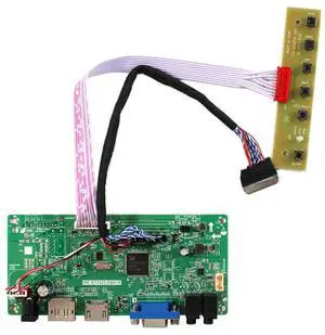 FanyiTek VGA DP LVDs Controller Board for 15.6" 17.3" 1920x1080 40pin B156HW02 LP156WF1 N156HGE-L11 LP173WF1 B173HW01 N173HGE-L21 LCD Screen