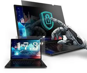 Privacy Screen Filter for 17.3 Inches Laptop, Screen Protector size is 15.1 inch width x 8.5 inch height
