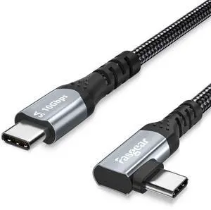 Fasgear USB C to USB C 3.1 Gen 2 Cable 10ft, 10Gbps 100W(20V/5A) Power Delivery with E-Marker Chip 10Gbps Data Sync 4K@60Hz Video Output Compatible for Type-C Devices,Quest Link,MacBook (Black)