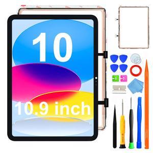 OEM-Quality for iPad 10th Generation Screen Replacement Digitizer Touch Glass Repair Kit with Complete Repair Tools & HD Installation Video for 2022 iPad 10(10.9") Models A2696/ A2757/A2777(No LCD)