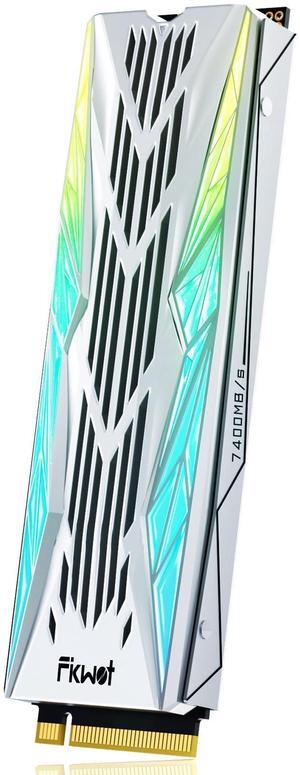 Fikwot FN990 2TB NVMe SSD M.2 2280 PCIe Gen4x4 with RGB Heatsink, Up to 7450MB/s, 3D NAND TLC, Internal Gaming Solid State Drive for PS5 & Desktop