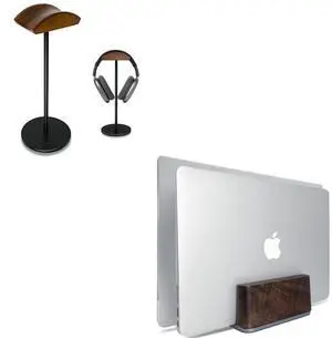 GEVO Desktop Vertical Laptop Stand and Headphone Stand