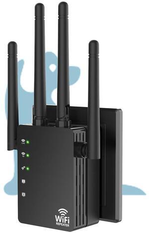 WiFi Extender Signal Booster with Ethernet Port, Dual Band 5GHz/2.4GHz, Up to 12880 Sq. Ft Coverage, WiFi Range Extender for Home and Outdoors, 1200Mbps WiFi Booster
