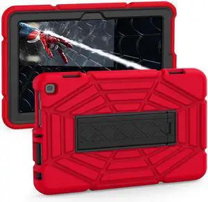 Grifobes Case [Only for 14th/12th/10th Generation 2024/2022/2020 Released] 8/8 Plus, 8 Kids / 8 Kids Pro Tablet, 3-in-1 Heavy Duty Protective Cover with Stand for Boys Children (Red+Black+Black)
