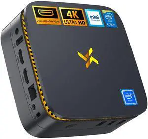 Huidun Mini PC N150 (Up to 3.6Ghz), 16GB RAM 512GB SSD Mini Computers, Micro PC 4K Dual Display, 5G WiFi/BT/VESA