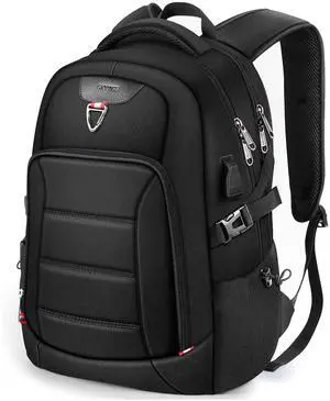 HOMIEE Laptop Backpack, Extra Large 40L Travel Backpack for Men Women, Anti Theft Slim Durable College Computer Bag with USB Charging Port
