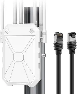 AX1800 Outdoor WiFi 6 Extender & Starlink Gen 3 Cable-125FT/38M