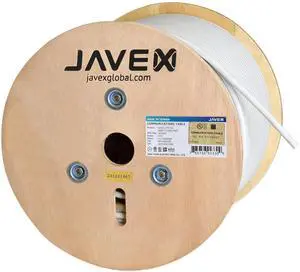 JAVEX 23AWG CAT6A UL CM in-Wall Rated [500FT, Pure Copper] 750MHz, ETL Listed, TAA Compliant, UTP Ethernet Bulk Cable, Grey