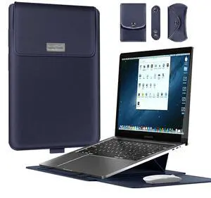 13 inch Laptop Sleeve Case, Slim Laptop Carrying Case with Stand Function Compatible with 2018-2021 MacBook Air 13 M1/ 2016-2021 MacBook Pro 13 M1/ XPS 13 inch/ 13"-13.3" Surface Pro X 6 7 8