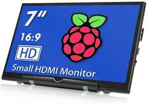 HAMTYSAN Raspberry Pi Screen 7" Small HDMI Monitor 800x480 LCD Display Screen, Plug & Play for Rspberry Pi 5/4/3 Win11/10/8/7 (Non-Touch)