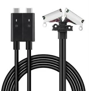 FKA WD19DC Upgrade Cable Module Dual USB-C 9NFPD, Type-C Docking Station Combo Cable Connection to Laptop, with Laptop WD19DC WD19DCS