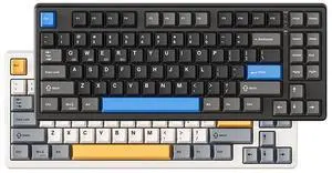 KN85 Retro Beige Wireless Mechanical Keyboard & KN85 Textured Black Wireless Mechanical Keyboard