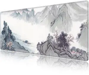 LL-COEUR XXL Landscape Gaming Mouse Pad Computer Keyboard Mat Office Desk Pad (Landscape 1, 35.4" x 15.7" x 0.12")