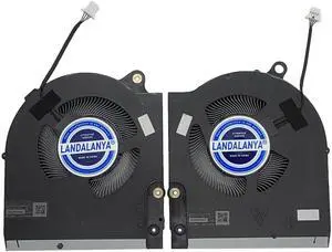 LANDALANYA Replacement New Laptop CPU and GPU Cooling Fan for Dell Alienware m15 R7 M15R7 Gaming Laptop 15.6-inch Series EG75071S1-C210-S9A EG75071S1-C200-S9A BN8512S2H-000P BN8510S2H-000P DC12V Fan