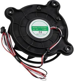 XY12032BM Refrigerator Freezing Fan Fridge Silent Cooling Fan Refrigeration Silent Exhaust Fan DC 12V 0.26A 120x120x32mm