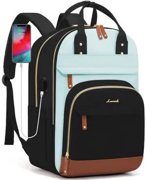 LOVEVOOK Laptop Backpack Women,Large Capacity 15.6 inch Laptop Bag Travel Backpack for Women,Computer Work College Teacher Backpacks with USB Port,Waterproof Personal Item Backpack Casual Daypack